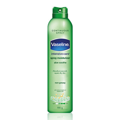Vaseline Intensive Care Spray Moisturizer, Aloe Soothe, 6.5 Oz